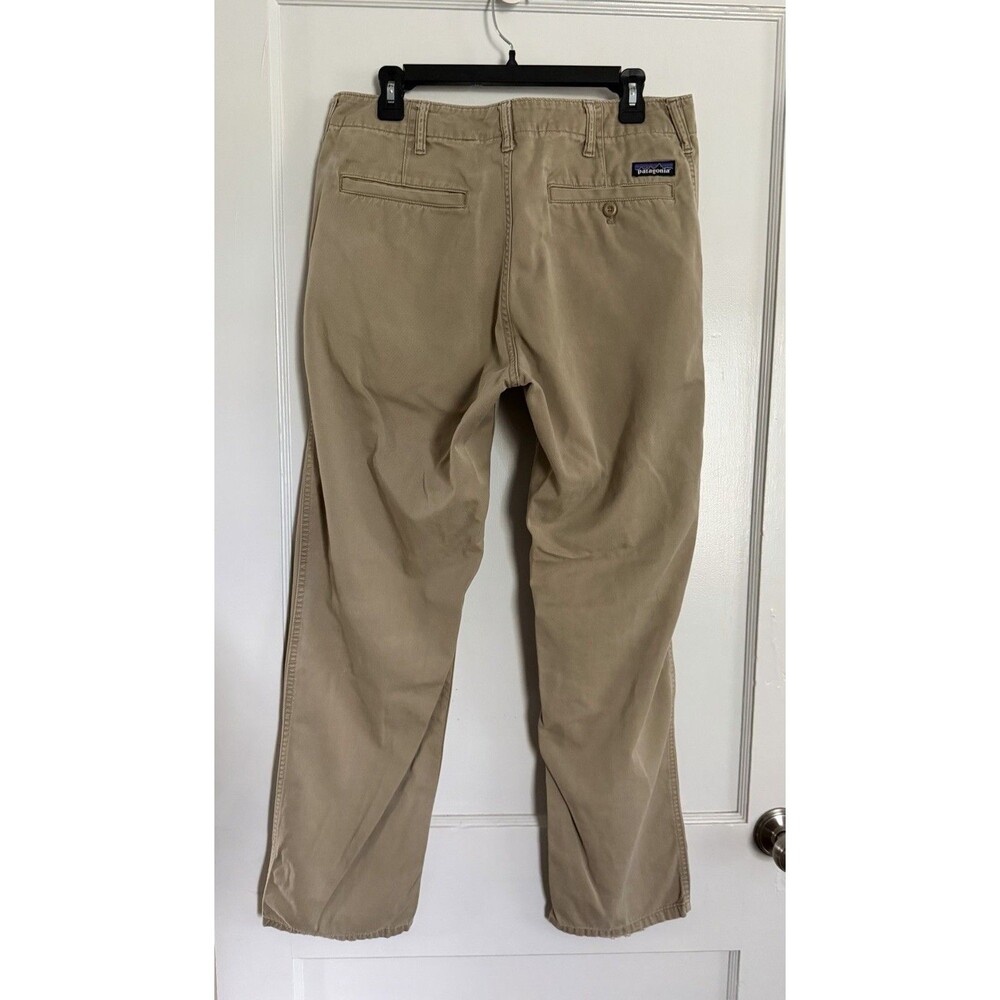 Patagonia Men's 33x30 Organic Cotton Chino Pants Khaki Tan Straight Leg